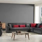 Bravo Graphite Gray Convertible Sectional