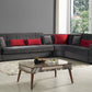 Bravo Graphite Gray Convertible Sectional