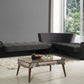 Bravo Graphite Gray Convertible Sectional