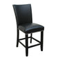 Camila Counter Stool - Black Leatherette (set of 2)