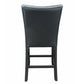 Camila Counter Stool - Black Leatherette (set of 2)