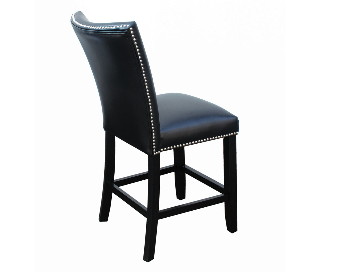 Camila Counter Stool - Black Leatherette (set of 2)