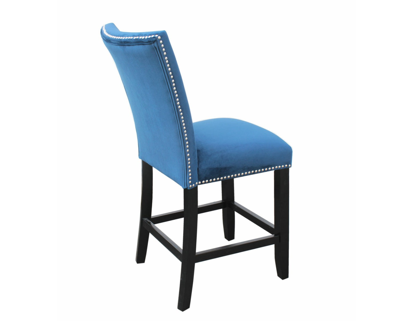 Camila Counter Stool - Blue Velvet (set of 2)