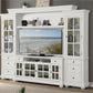 Parker House Cape Cod Entertainment Wall - Vintage White Finish