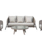 Renava Carillo Outdoor Beige Wicker Sofa Set