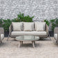 Renava Carillo Outdoor Beige Wicker Sofa Set