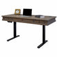 Martin Furniture Carson Sit/Stand Desk - Weathered Dove