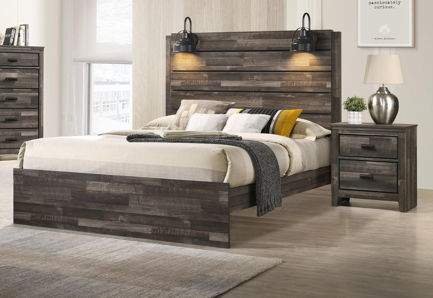 Carter B6800 Weathered Grey Bedroom Collection