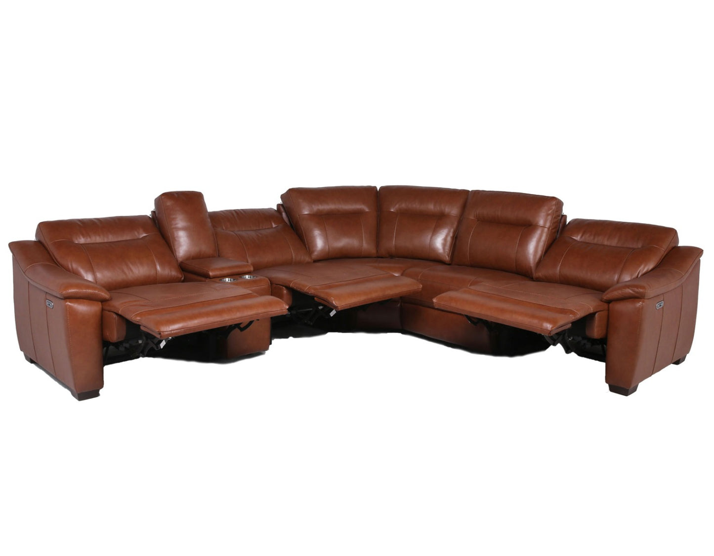 Steve Silver Casa Dual Power Motion Sectional - Brown or Ivory