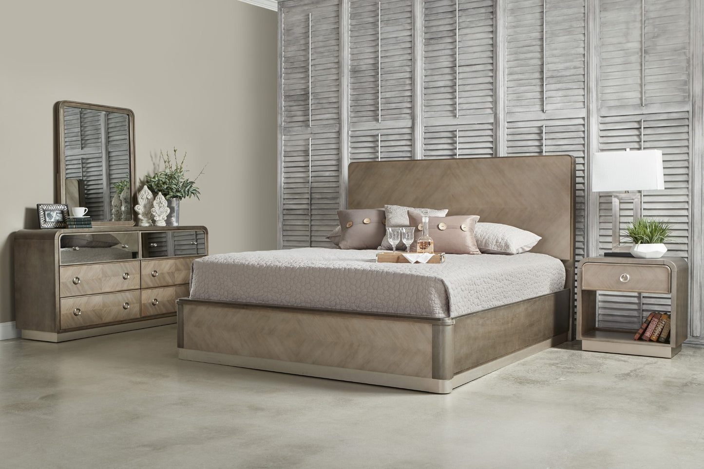 Cascade Bedroom Collection - Low Profile Bed