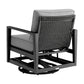 Armen Living Cayman Black Aluminum Outdoor Seating