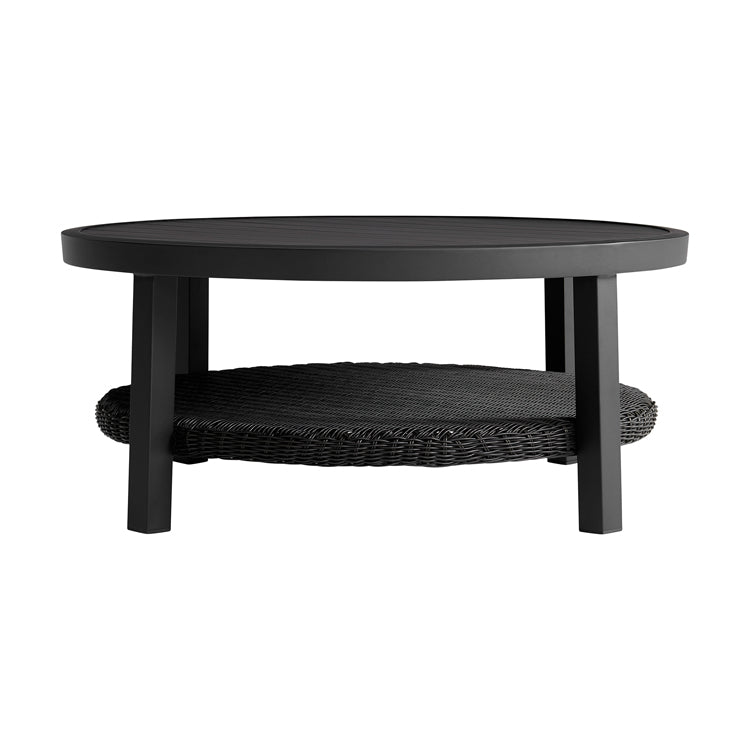 Armen Living Cayman Black Aluminum Outdoor Seating