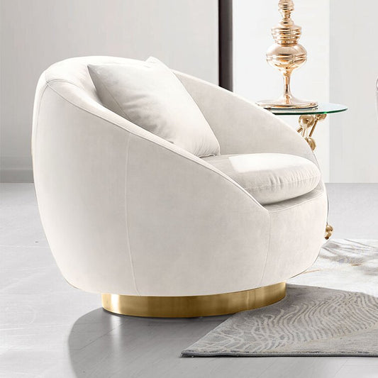 Celine Creme Swivel Chair