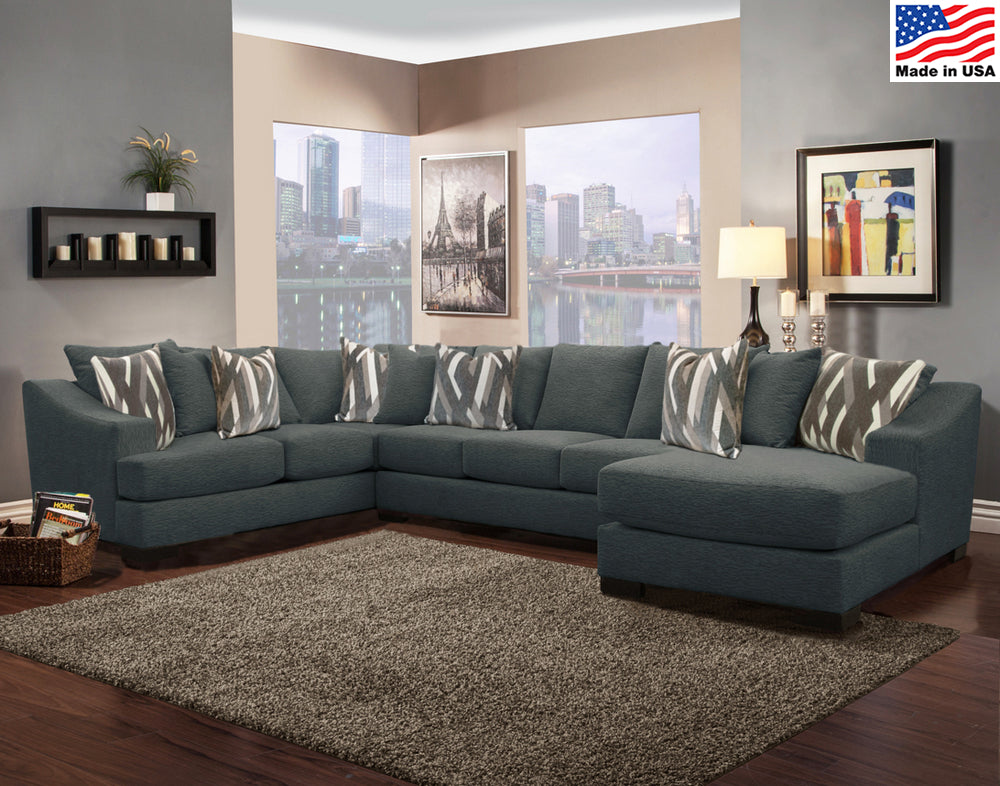 Comfort Industries Atlas 3 Pc Sectional - Living Charcoal