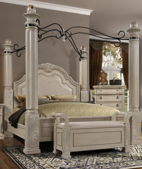 Cheval Blanc Queen Canopy Bed B6006Q