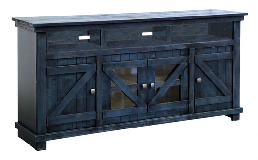 Cleveland 64" TV Stand - True Blue Finish