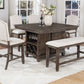 Crown Mark 2772 Regent 6 Pc Dining Collection - Wine Storage