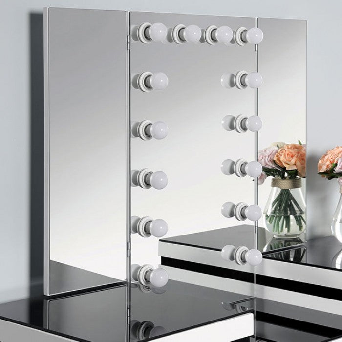 Juego de tocador Madonna en blanco y negro CM-DK824WH