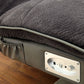 Gallagher Futon Sofa w/Bluetooth Speakers - Gray or Dark Brown