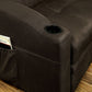 Sofá cama Mavis Futón CM2691 - Marrón oscuro