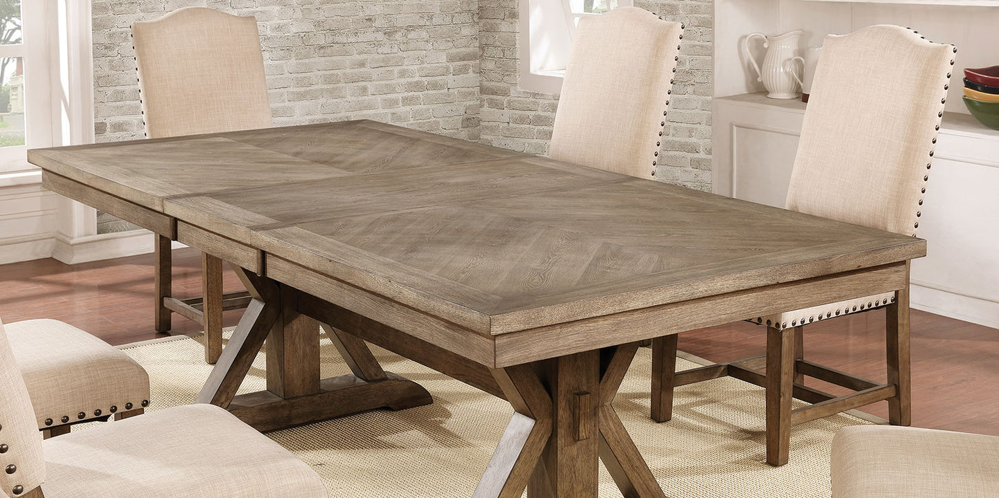 Julia Light Oak Dining Collection Furniture of America