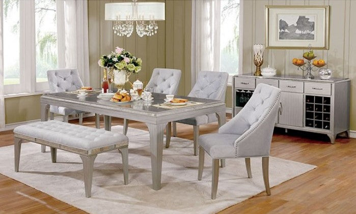 Diocles Silver Grey Dining Collection by Furniture of America