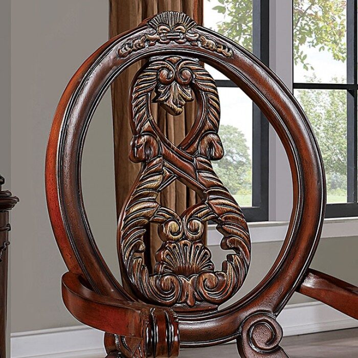 Normandy Dining Collection Brown Cherry Finish