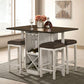 Bingham CM3168BR Dining Set - Farmhouse Design - Drop Leaves