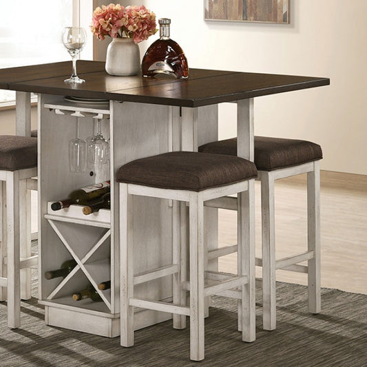 Juego de comedor Bingham CM3168BR - Diseño de granja - Hojas caídas