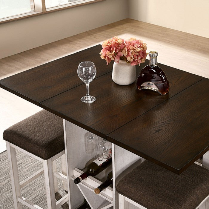 Bingham CM3168BR Dining Set - Farmhouse Design - Drop Leaves