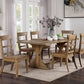 Leonidas Dining Collection Solid Wood - Natural or Antique Black