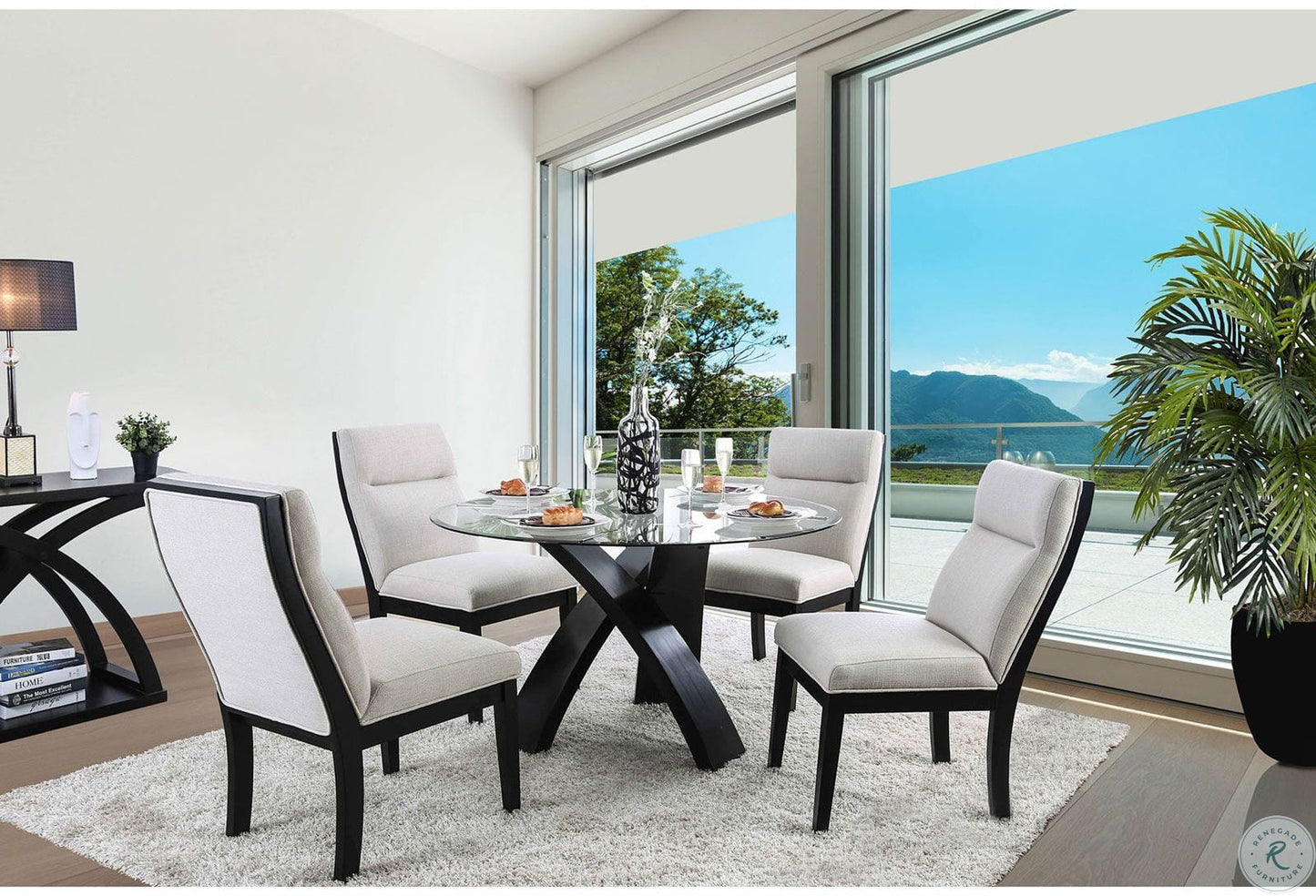 Jasmin CM3393RT Glass Top Dining Collection