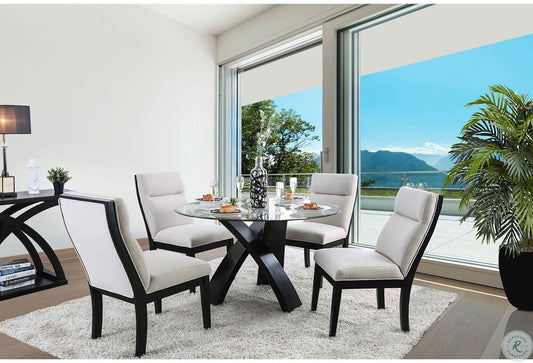 Colección de comedor con tapa de vidrio Jasmin CM3393RT
