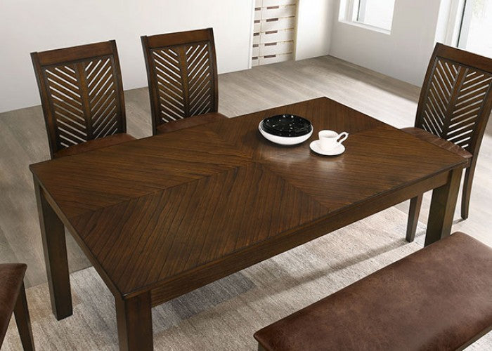 Garnet Walnut 6 Pc Dining Collection - Furniture of America