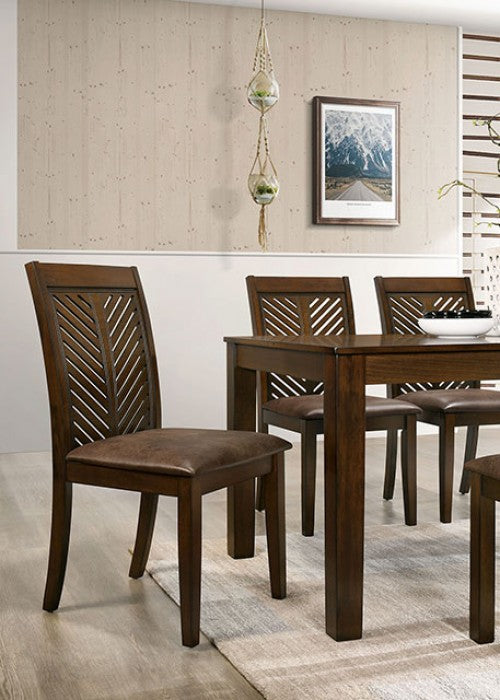 Garnet Walnut 6 Pc Dining Collection - Furniture of America