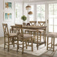 Plankinton CM3492PT Dining Collection - Rustic Oak Finish