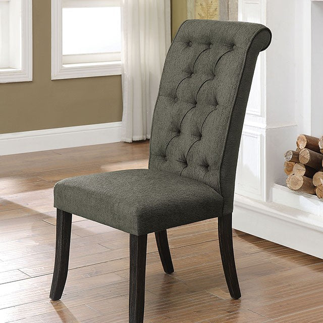 Nerissa 7 Pc Dining Collection - Gray Chairs