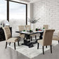 Nerissa 7 Pc Dining Collection - Gray Chairs