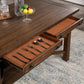 Fredonia 6 Pc Rustic Oak Dining Set