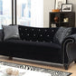 Jolanda 2 Pc Sofa Set CM6159BK Black