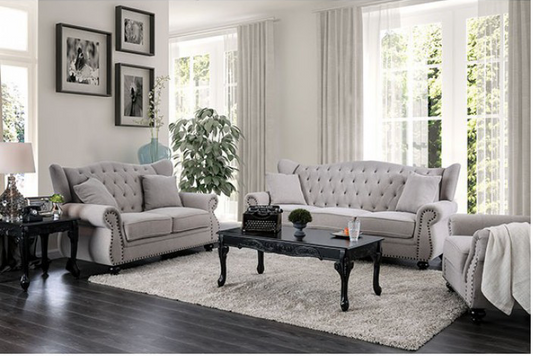 Ewloe Sofa Collection - Light Gray Linen