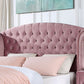 Zohar Glam Pink Wingback Bedroom Collection