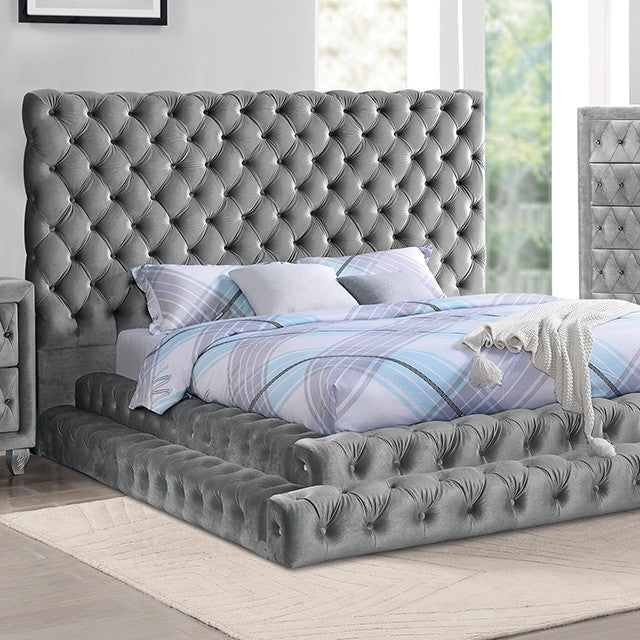 Stefania Step Up Bed CM7227gy - Eastern King