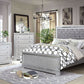 Belleterre Silver Gray Bedroom Set by Furniture of America