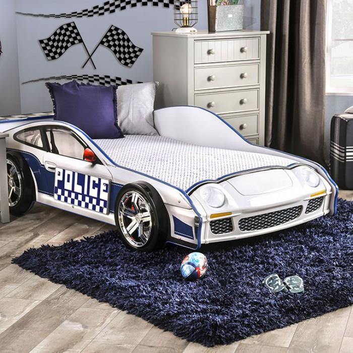 POE Police Squad Car Twin Bed - Working Lights