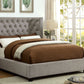 Cayla Upholstered Bed - Grey or Black