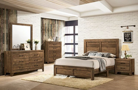 Wentworth 4 Pc Rustic Bedroom Collection - Furniture of America