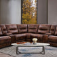 Louella Power Leather Sectional - Bradley Home