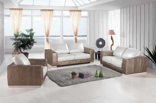 VIG Divani Casa Cordova Modern Leather Sofa Set