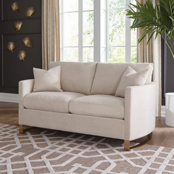 Corliss Upholstered Arched Arms Sofa Collection - Beige Chenille